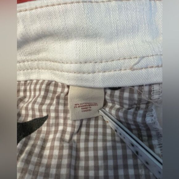 Ett Twa White Distressed Jeans Cropped 28 - Picture 8 of 8